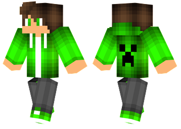 Green Creeper Hoodie