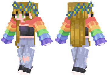 Rainbow Flower Girl