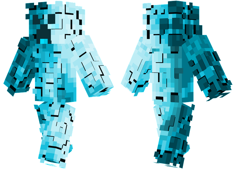 3D Creeper Minecraft Skins