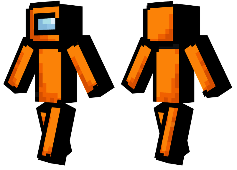 Among Us Orange Minecraft Skins
