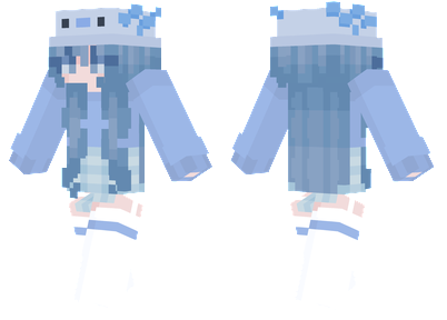 Blue Axolotl Minecraft Skins