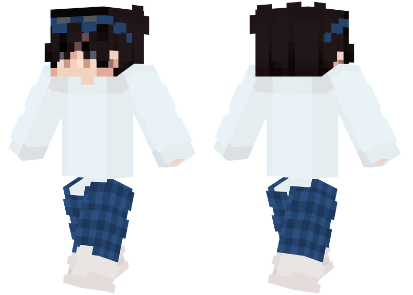 Blue Glasses Minecraft Skins