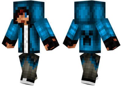 Blue Hoodie  Minecraft Skins