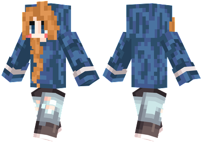 Blue Hoodie Girl