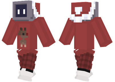 Christmas TV Head Minecraft Skins
