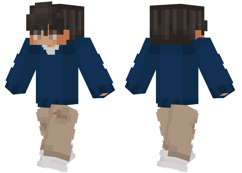 Dark Blue Sweater Minecraft Skins