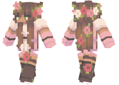 Floral Girl Minecraft Skins
