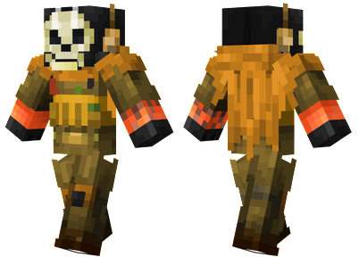 ghost mw2  Minecraft Skins