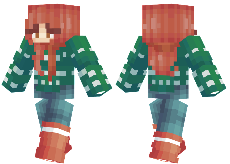 Green Christmas Sweater Minecraft Skins