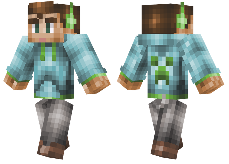 Light Blue Hoodie Minecraft Skins