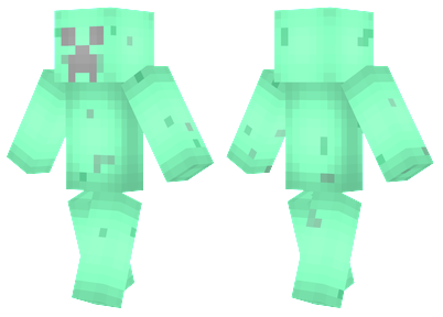 Mint Creeper Minecraft Skins