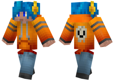 Orange Hoodie | Minecraft Skins