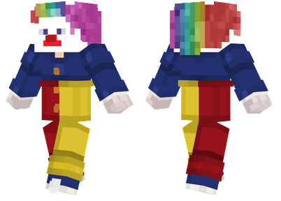 Pale Clown Minecraft Skins