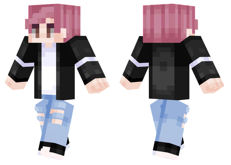 Pink Hair Boy Minecraft Skins