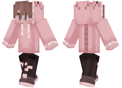 Pink Hoodie Minecraft Skins