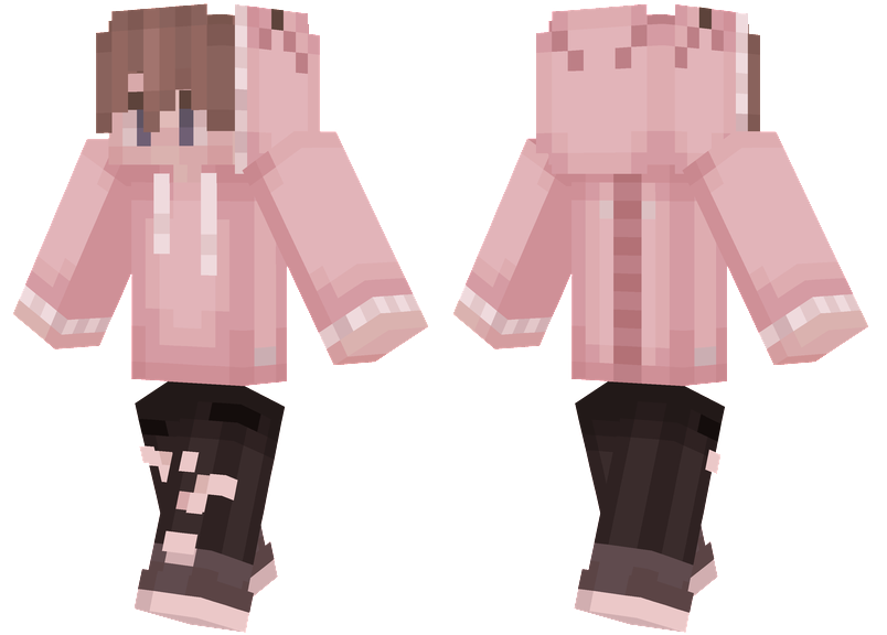 Pink Hoodie Minecraft Skins
