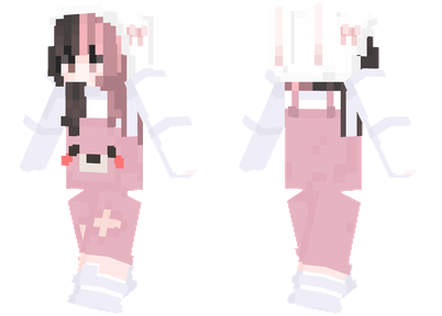 Pink Overalls Minecraft Skins