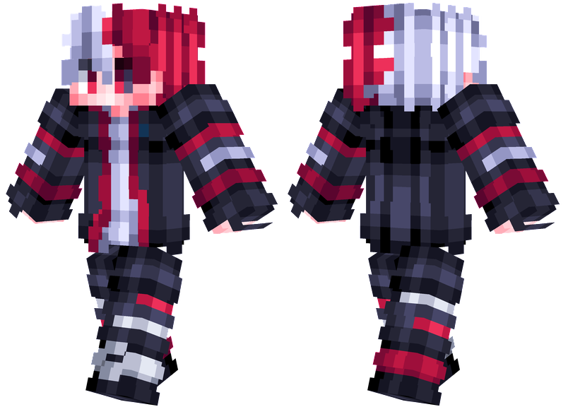 Red and Silver Minecraft Skins