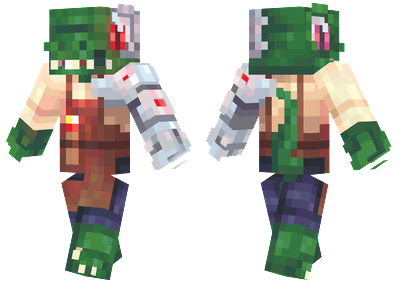 Redstone Raptor Minecraft Skins