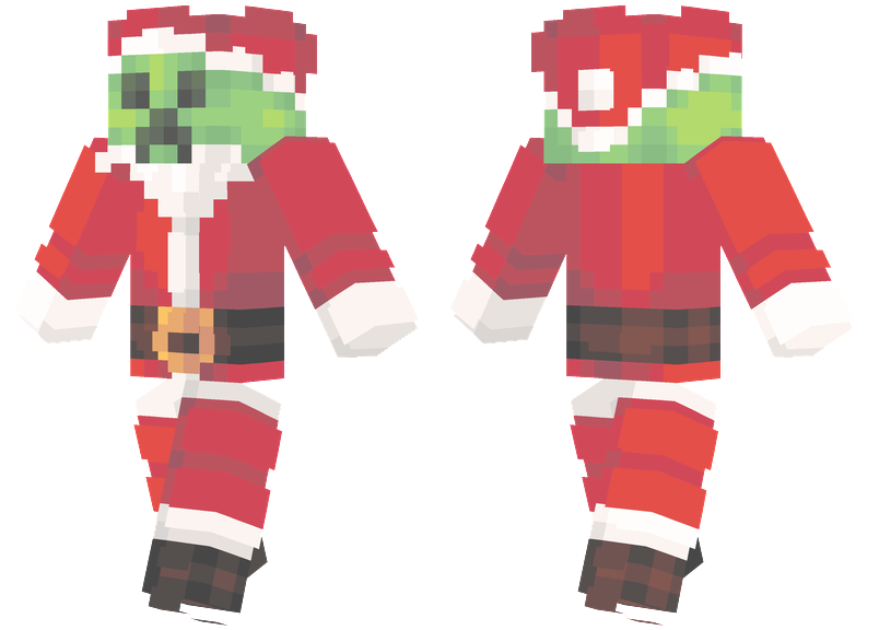 Santa Creeper Minecraft Skins