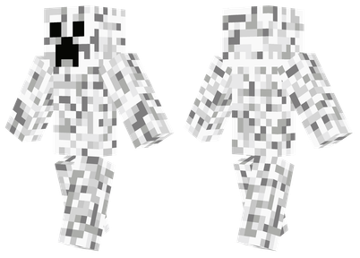 White Ice Creeper Skin Minecraft  Minecraft earth, Minecraft, Creepers