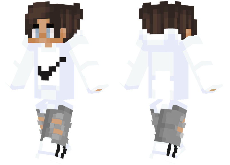 White Nike Hoodie Minecraft Skins