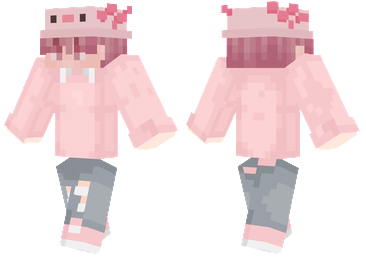 Axolotl Boy | Minecraft Skins